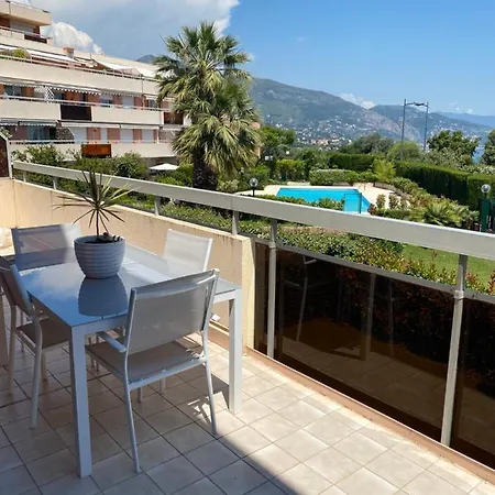 Superbe 2P Vue Mer, Ensoleille, Piscine Roquebrune-Cap-Martin Exterior photo